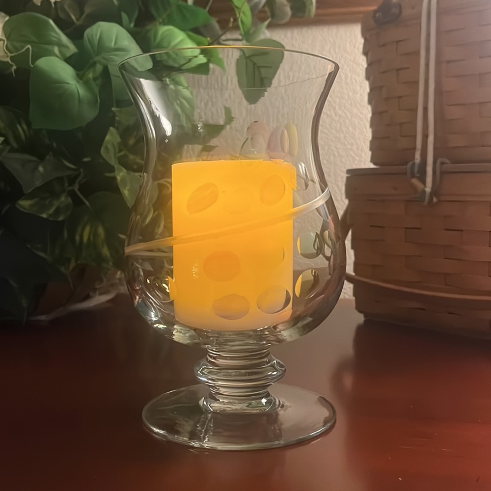 PartyLite Jardiniere Hurricane Vase - w/ original packaging